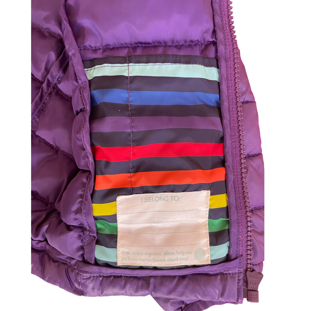 Primary Purple Lightweight Puffer Jacket - 2T