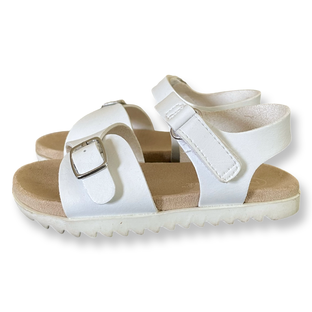 Women's white sandals size 2025 1