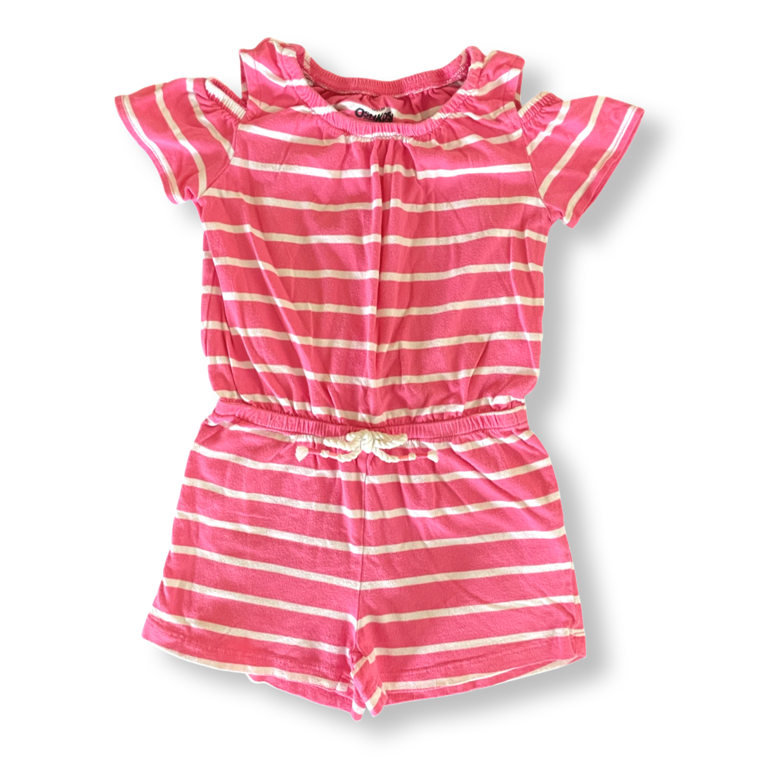 OshKosh Cold Shoulder Striped Romper - 3T