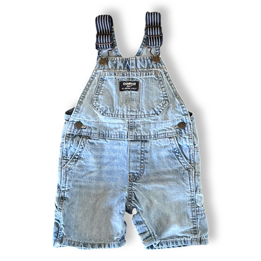 OshKosh Light Wash Denim Shortalls - 18 mo.