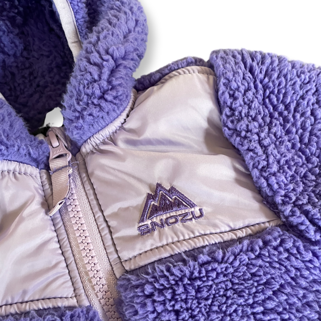 Snozu Purple Fleece Bunting - 9-12 mo.