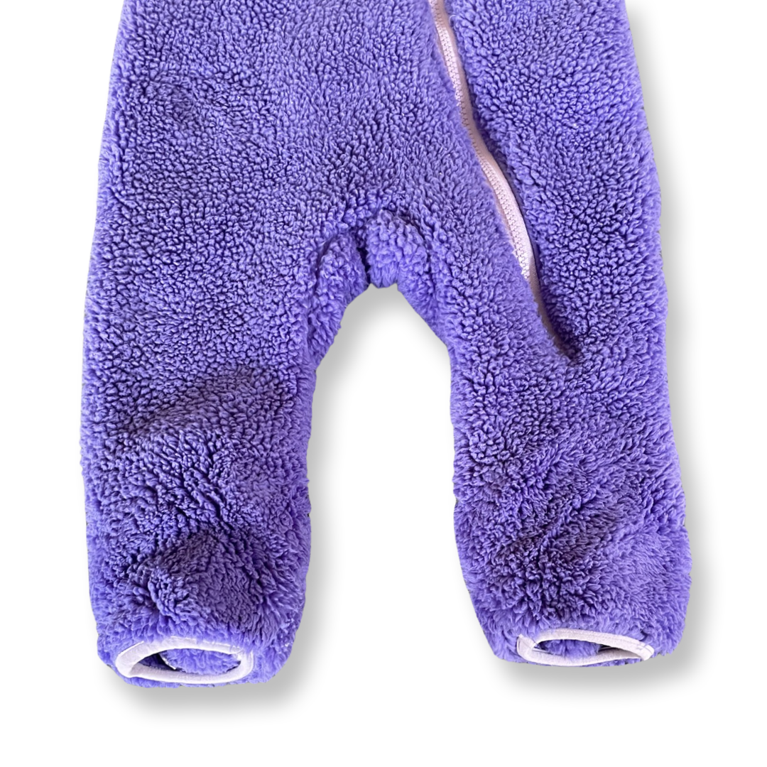 Snozu Purple Fleece Bunting - 9-12 mo.