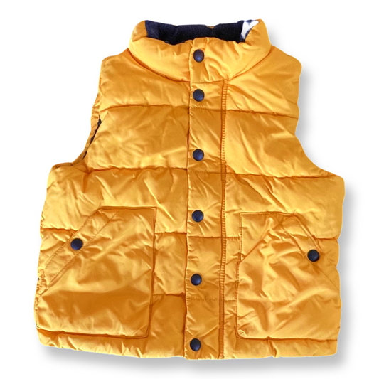 baby Gap Yellow Puffer Vest - 3T