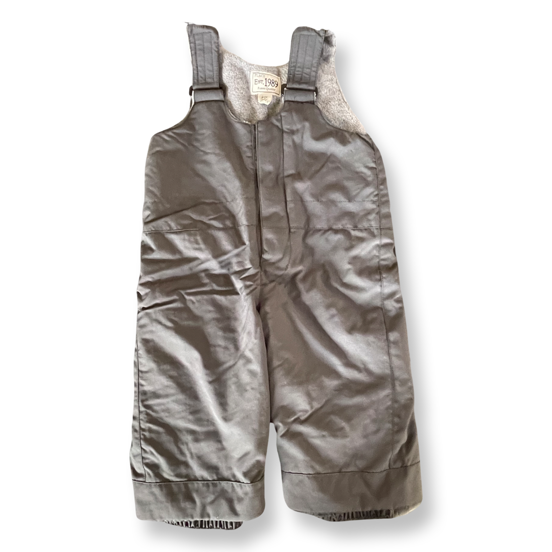 Est. 1989 Place Grey Snow Bib/Pants - 9-12 mo.