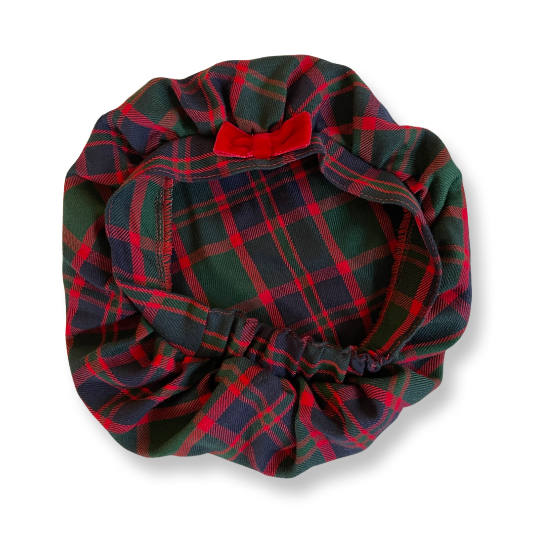 Vintage B.T. Kids Plaid Holiday Dress w/ Hat - 18 mo.