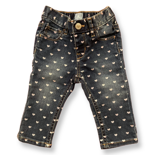 babyGap Heart Jeans - 6-12 months