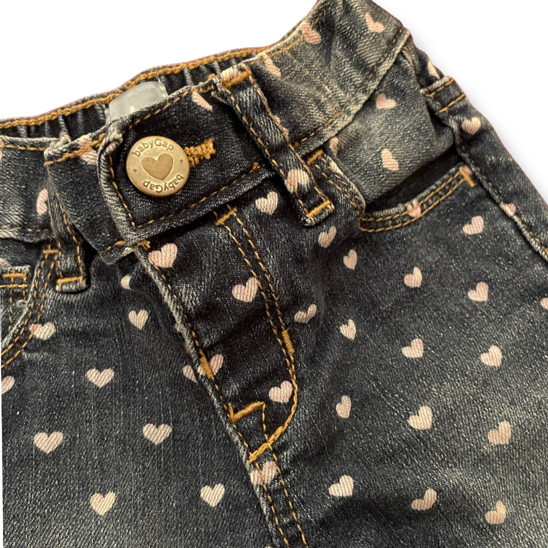 babyGap Heart Jeans - 6-12 months