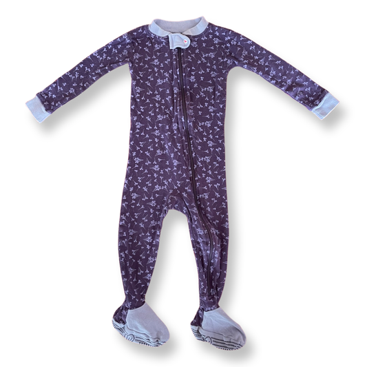 Burt's Bees Baby Organic Purple Footie Pajamas - 12 mo.