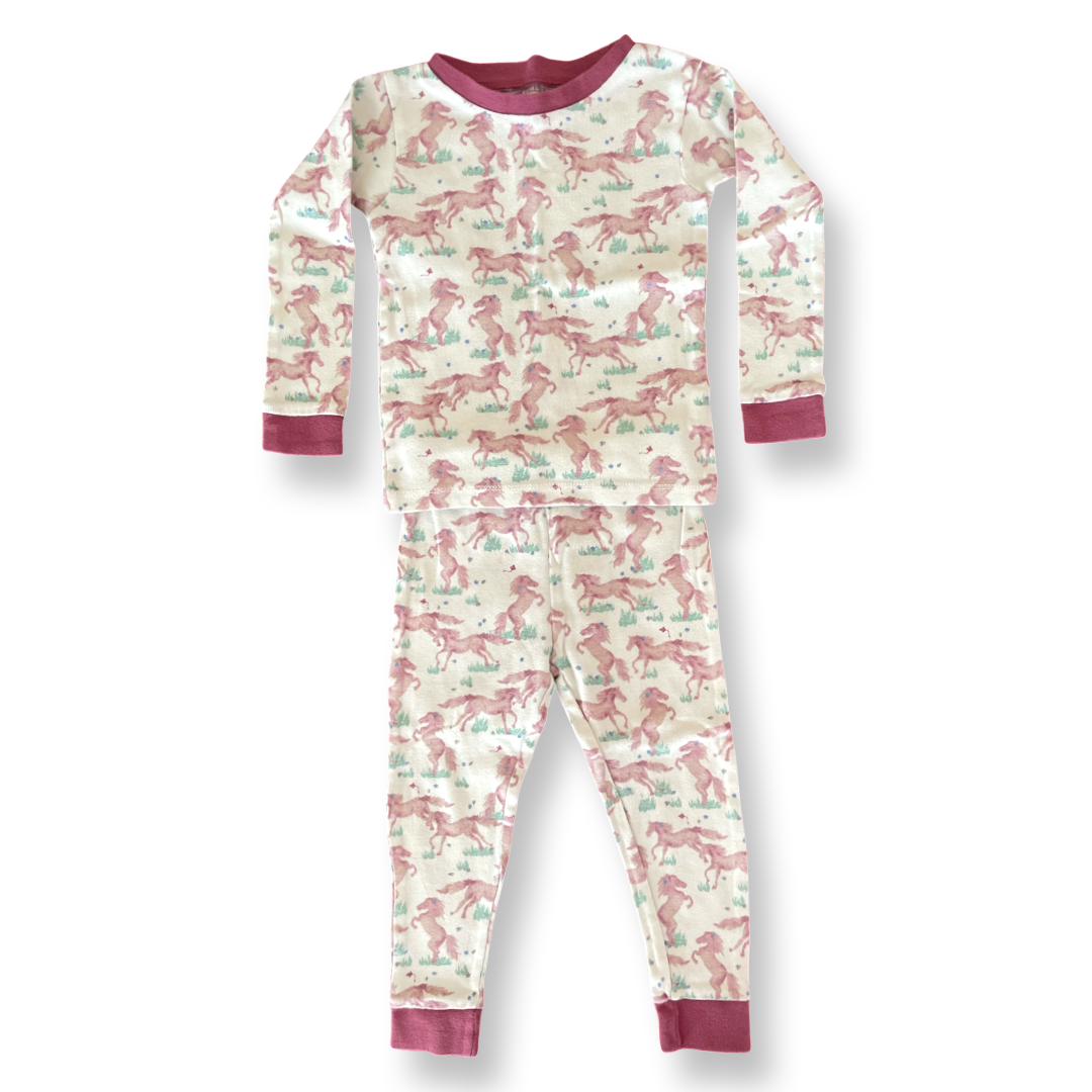 Burt's Bees Baby Organic Horse Pajamas - 2T