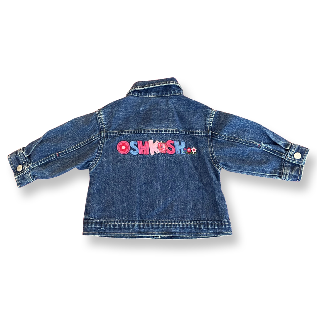 OshKosh Embroidered Jean Jacket - 12 mo.