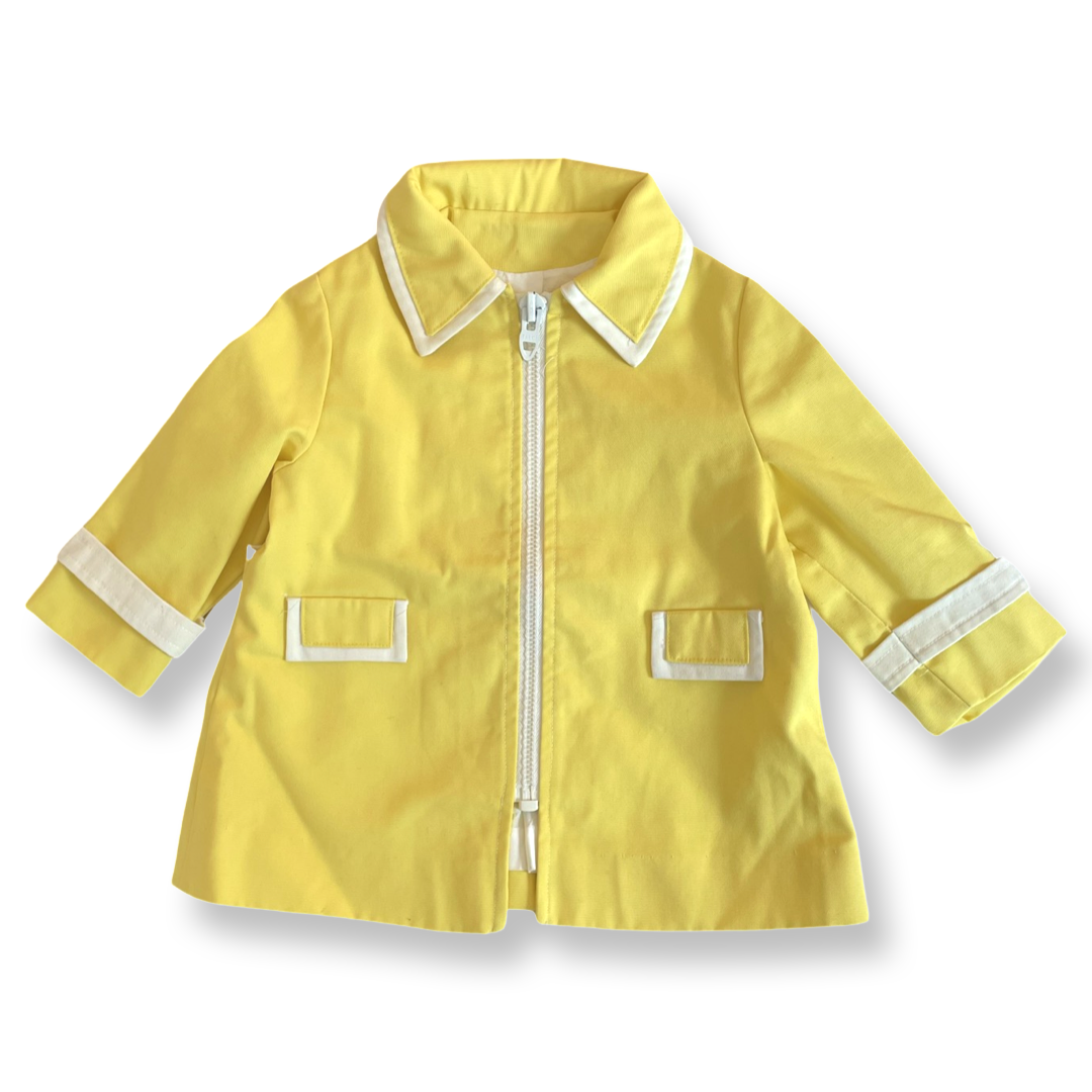 Vintage Yellow A-Line Jacket - 3T