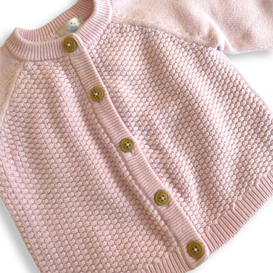Cloud Island Pink Cardigan Sweater - 6-9 mo.