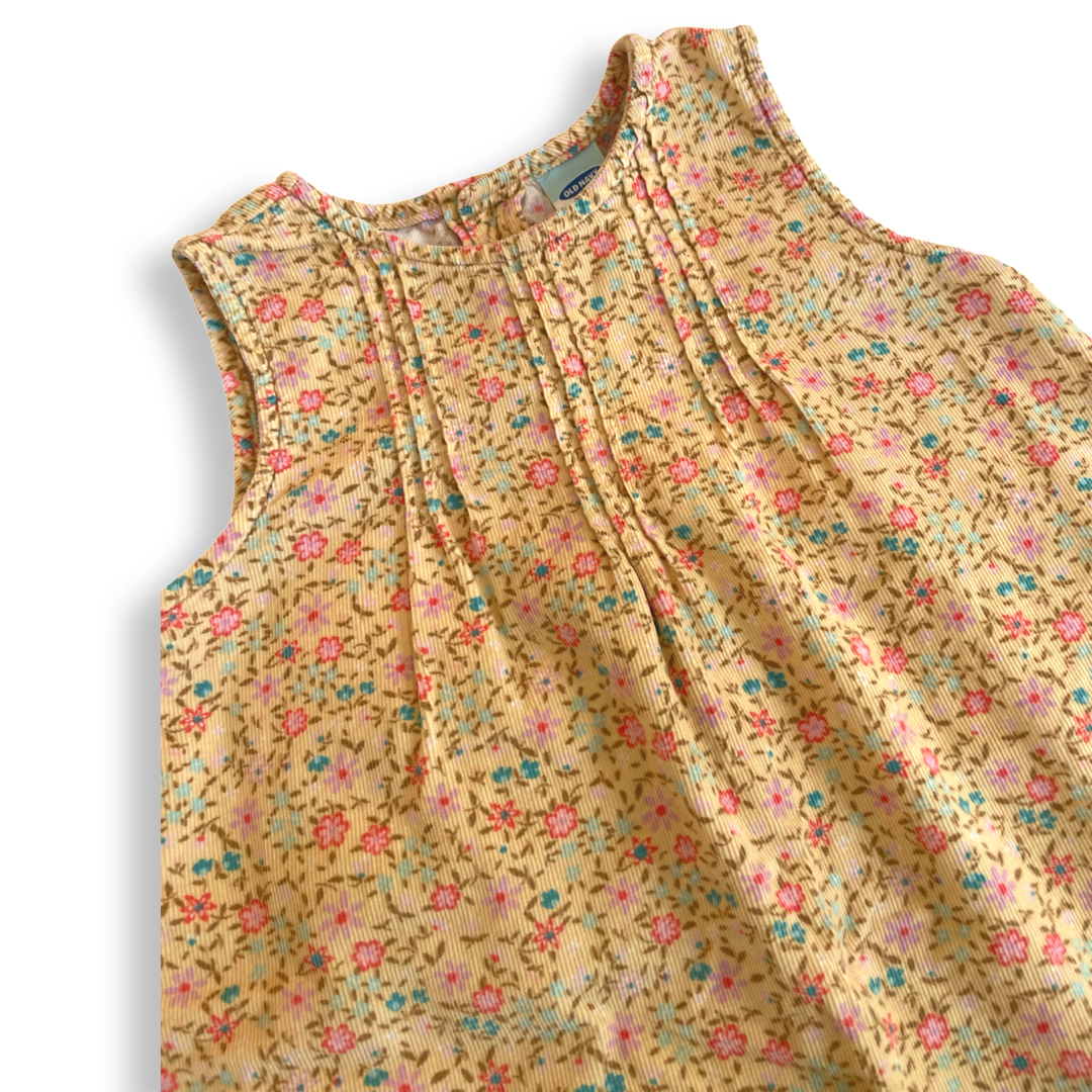 Old Navy Floral Corduroy Shift Dress - 2T