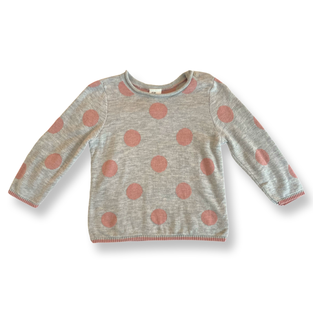 H M Polka Dot Sweater 6 mo