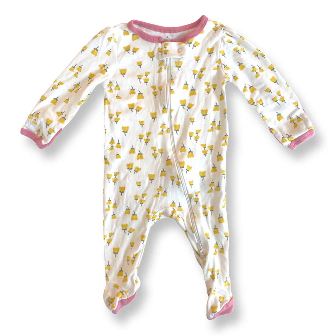 Cloud Island Yellow Flowers Sleep & Play - 0-3 mo.
