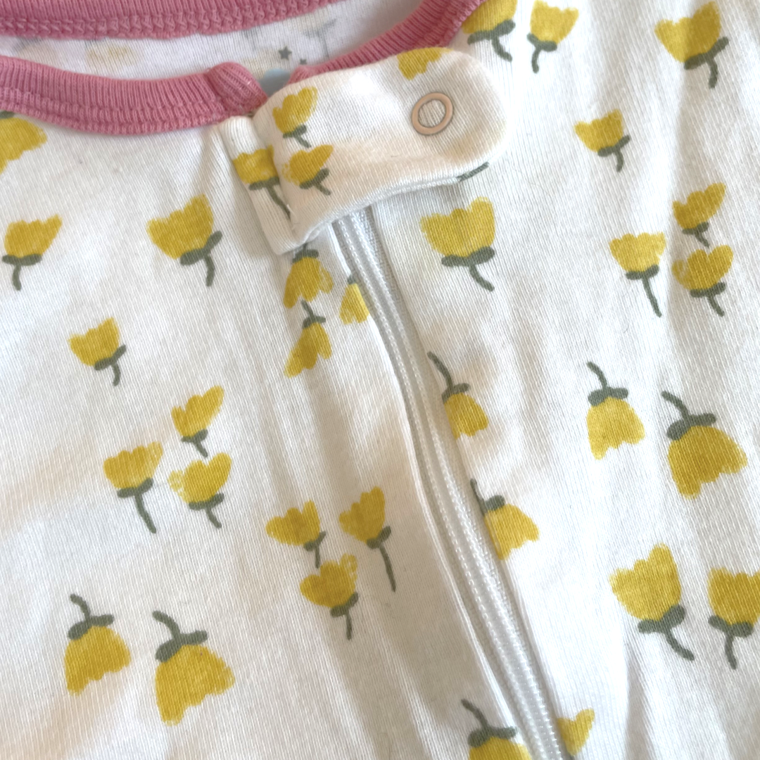 Cloud Island Yellow Flowers Sleep & Play - 0-3 mo.