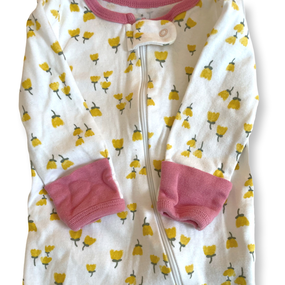 Cloud Island Yellow Flowers Sleep & Play - 0-3 mo.