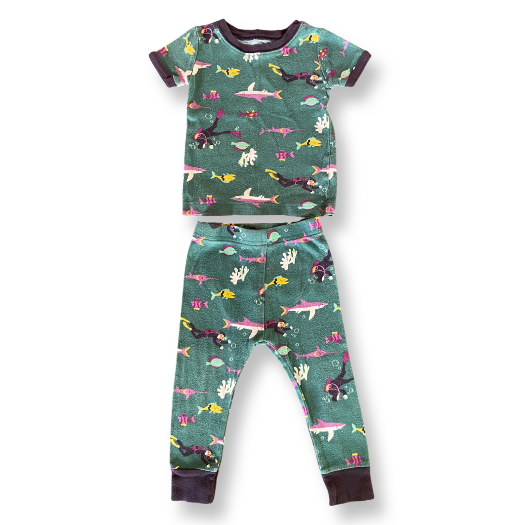 Old Navy Underwater Short-Sleeve Pajamas - 18-24 mo.