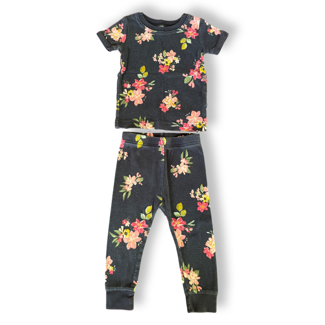 Old Navy Floral Short-Sleeve Pajamas - 18-24 mo.