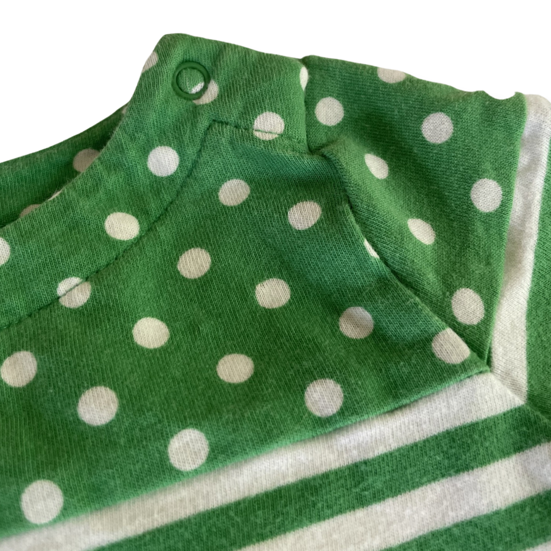 babyGap Green Stripes & Dots Outfit - 0-3 mo.