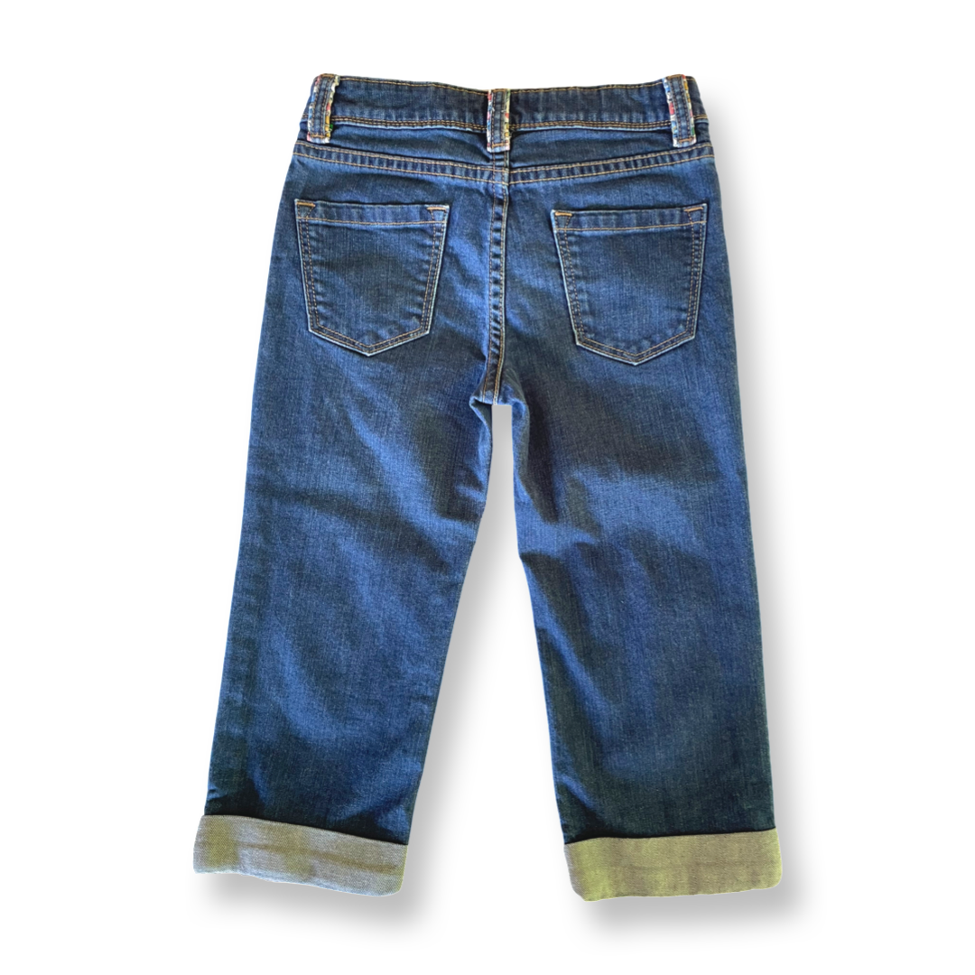 Mini Boden Cropped Straight-Leg Jeans - 8 youth