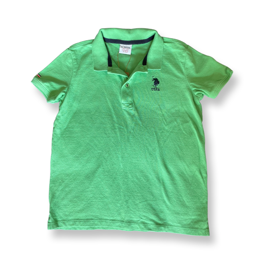 U.S. Polo Assn. Green Polo Tee - 9-10 youth