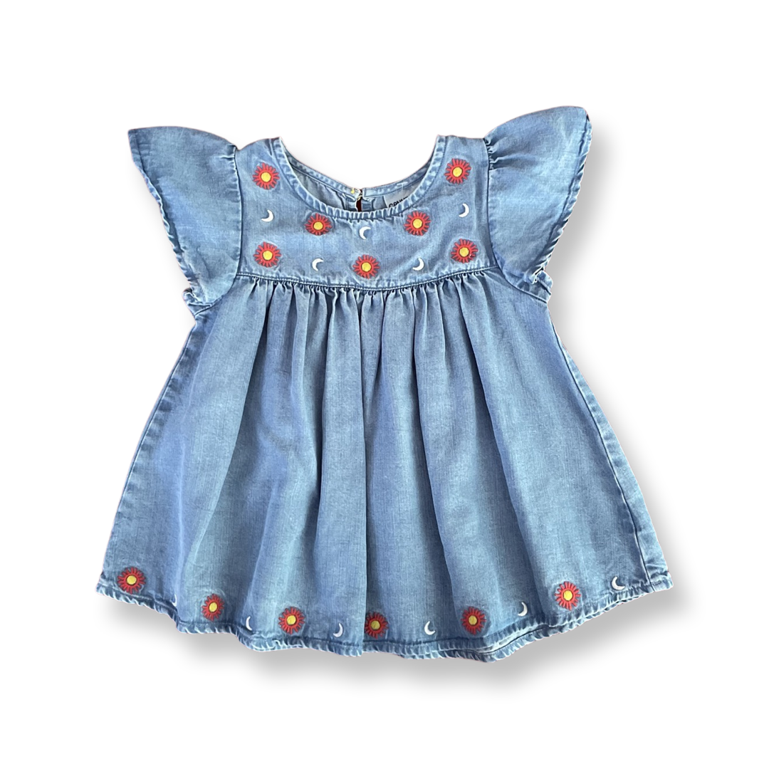OshKosh Chambray Sun & Moon Top - 4T