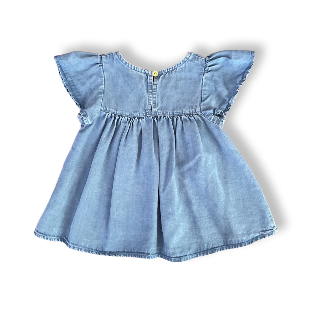 OshKosh Chambray Sun & Moon Top - 4T