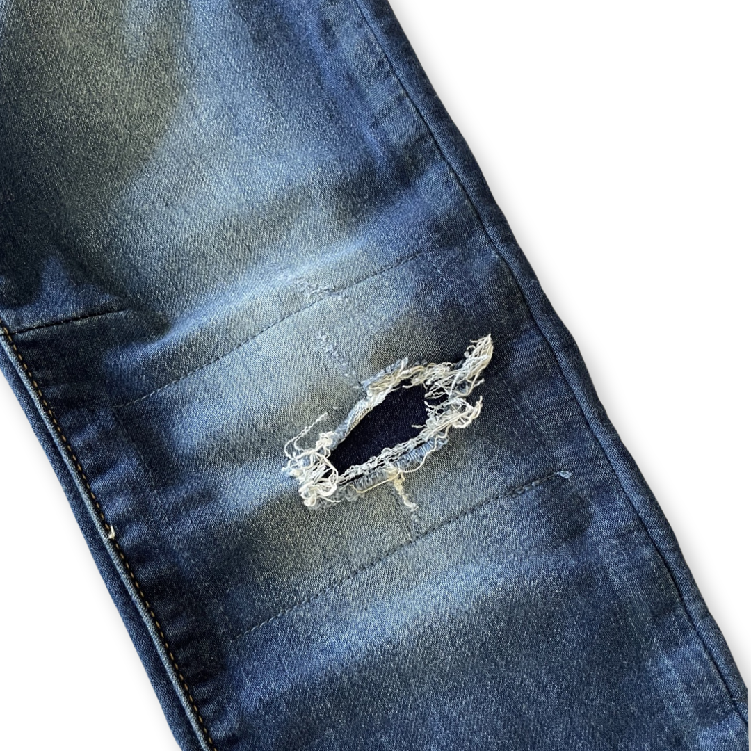 Gap Kids Stretch Slim Distressed Jeans - 8-9 youth
