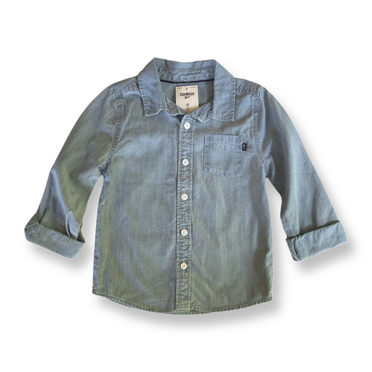 OshKosh Chambray Button-Down Shirt - 5 youth