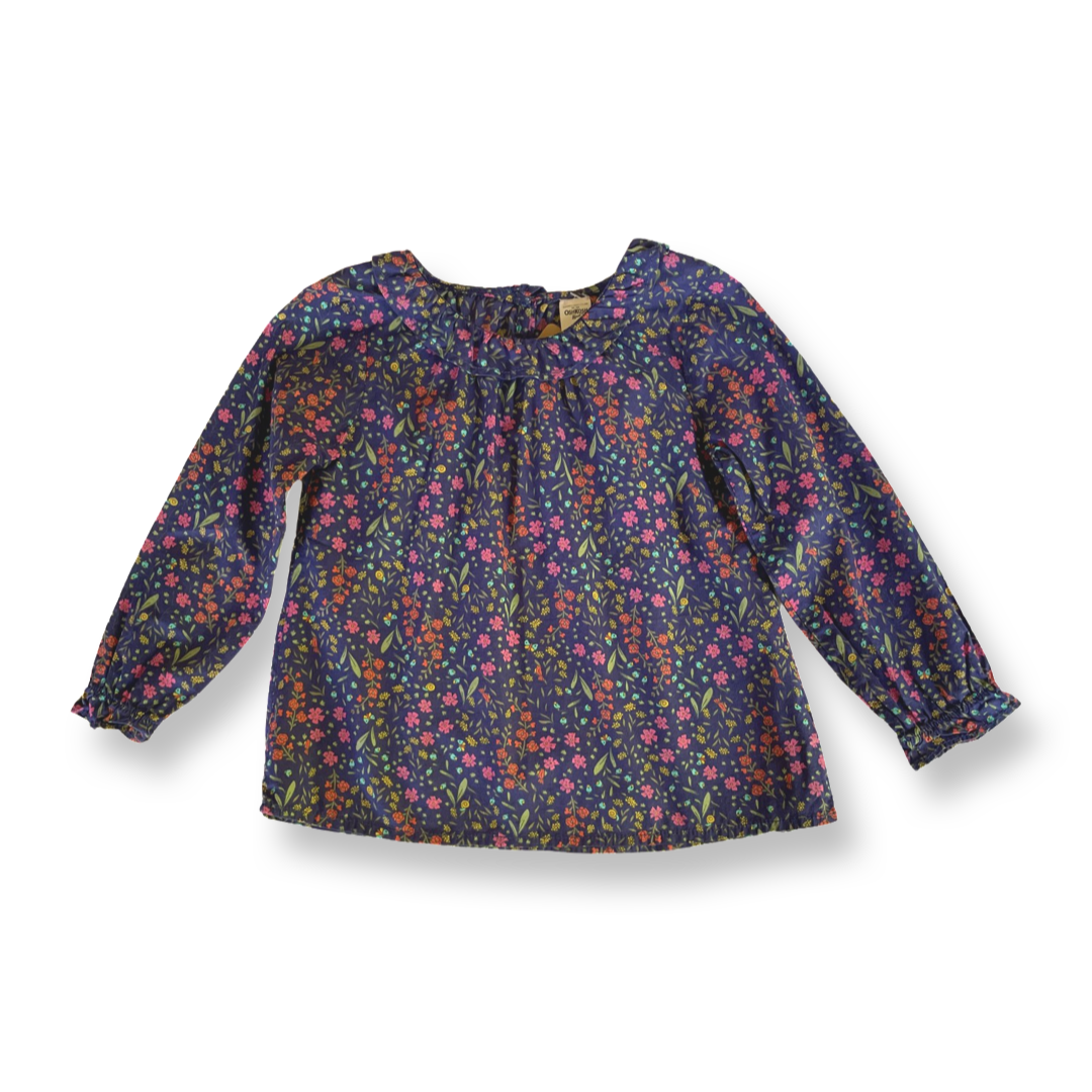 OshKosh Floral Ruffle Collar Blouse - 4T