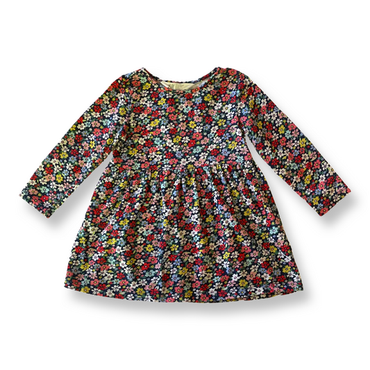 H&M Ditsy Floral Print Long-Sleeve Dress - 1.5-2T