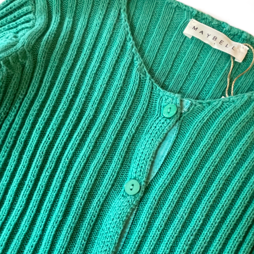 Maybell Aqua Green Cardigan - 2-3T