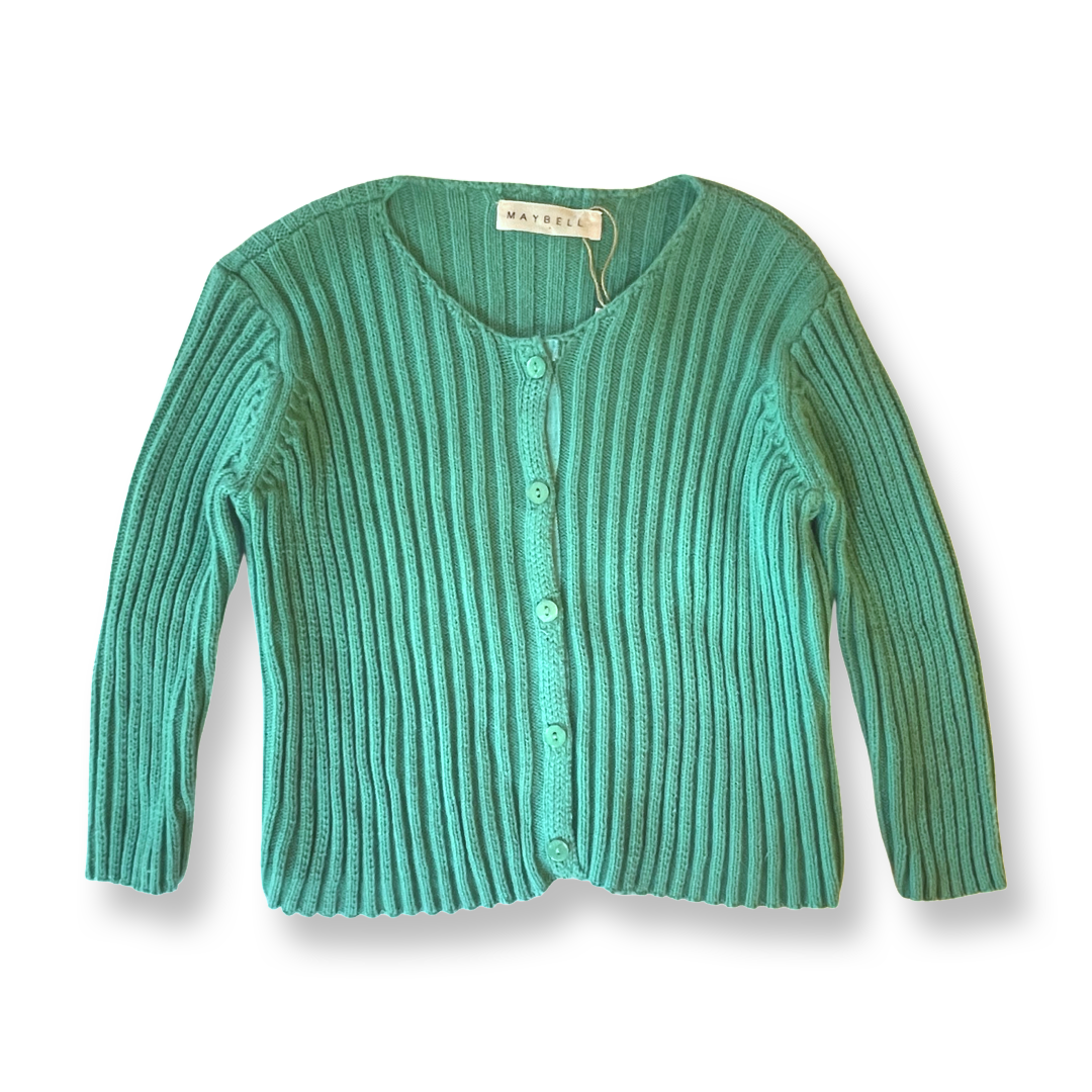 Maybell Aqua Green Cardigan - 2-3T