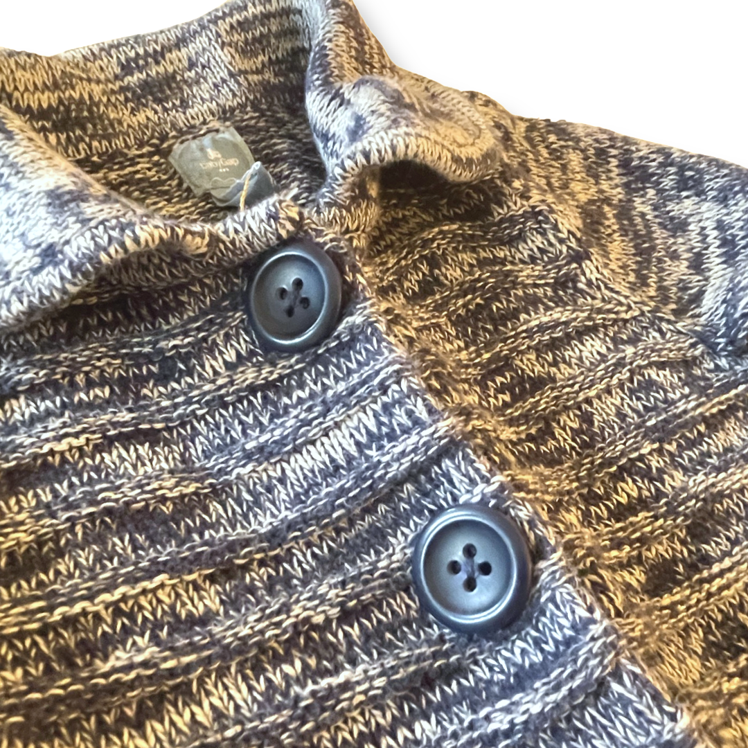 babyGap Blue Marled Collared Cardigan - 2T