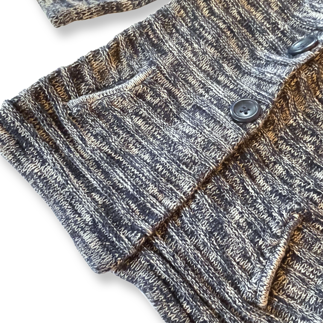 babyGap Blue Marled Collared Cardigan - 2T