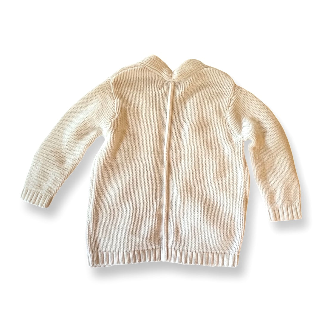 Old Navy White Knit Open-Front Cardigan - 2T