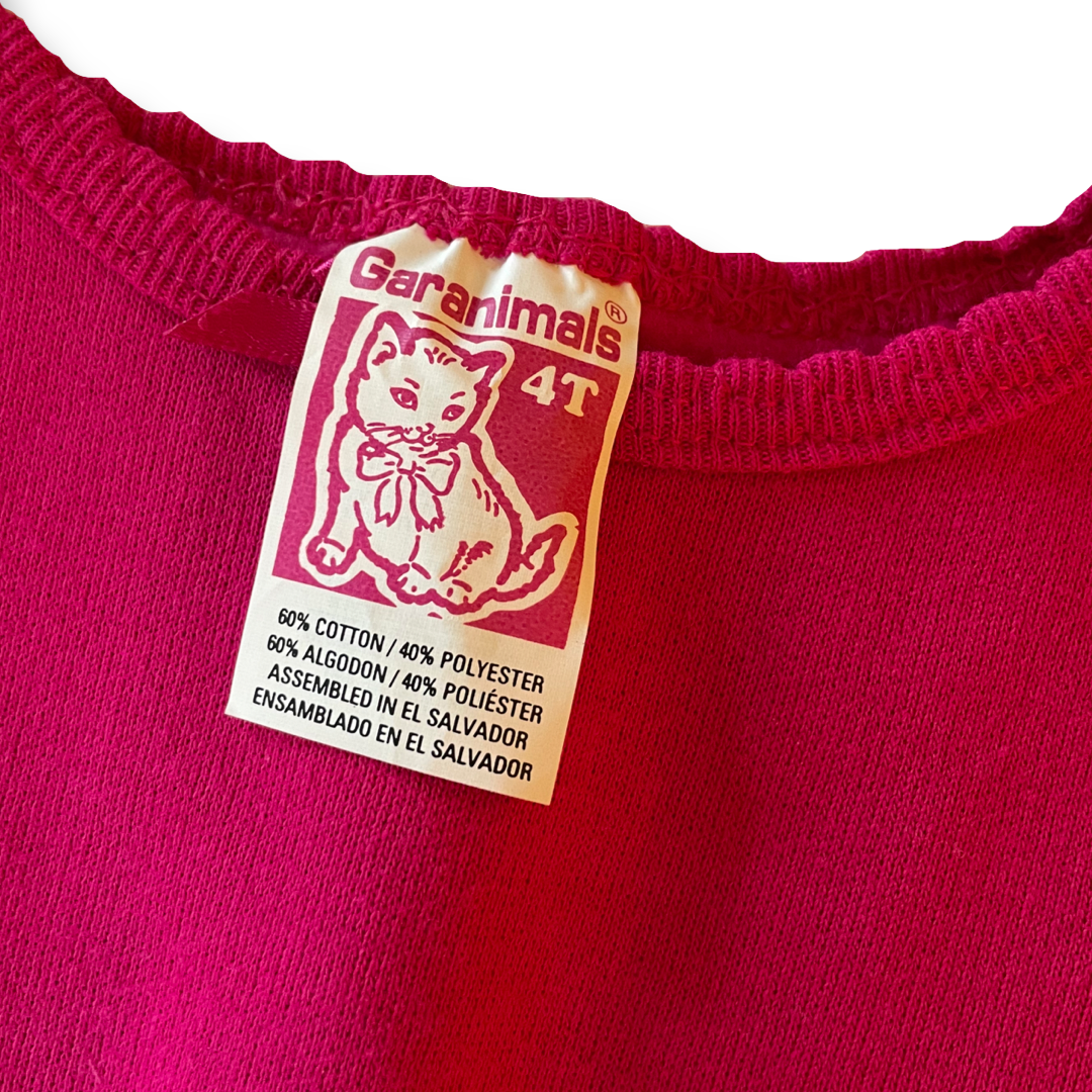Vintage Garanimals Fuchsia Sweatshirt - 4T