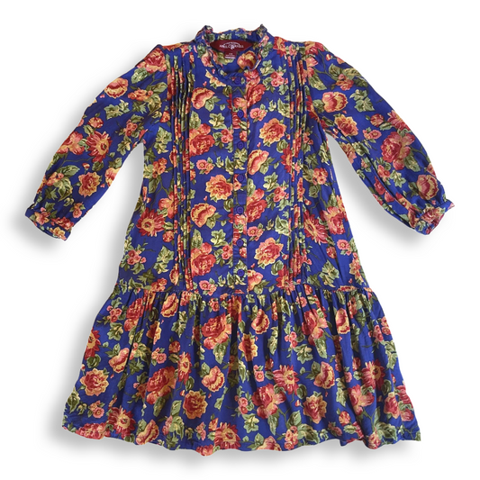 April Cornell Drop-Waist Floral Dress - 5-6 youth