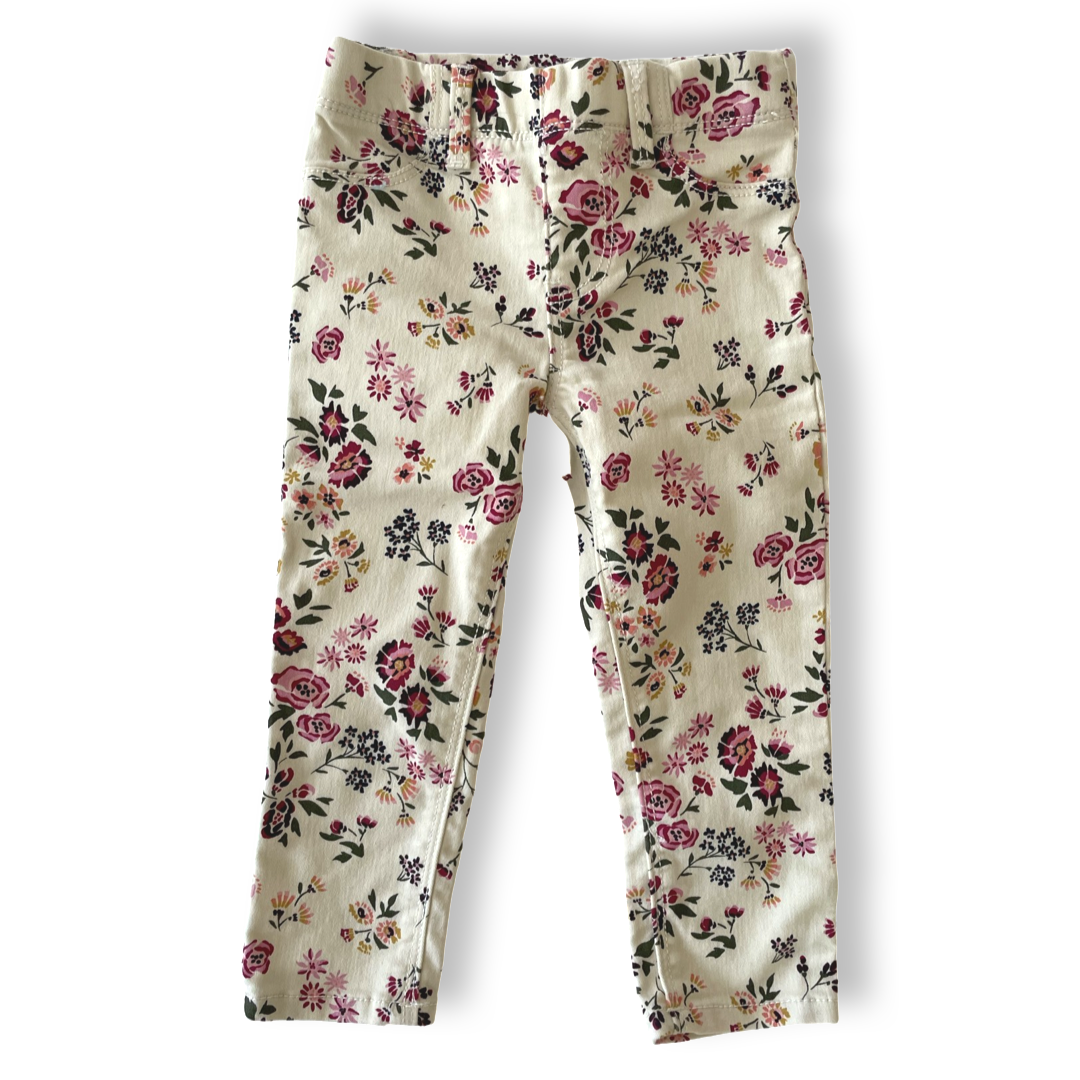 Girl's floral jeans jeggings