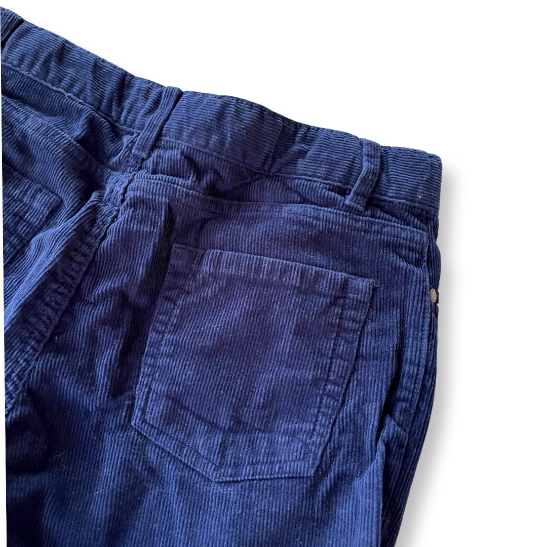 Lands' End Navy Corduroy Pants - 10 youth husky