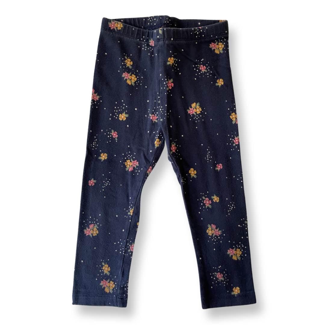 Old Navy Floral Leggings, Navy - 2T