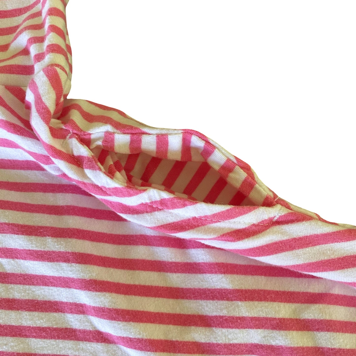 Primary Pink & White Striped Twirl Dress - 4T-5T