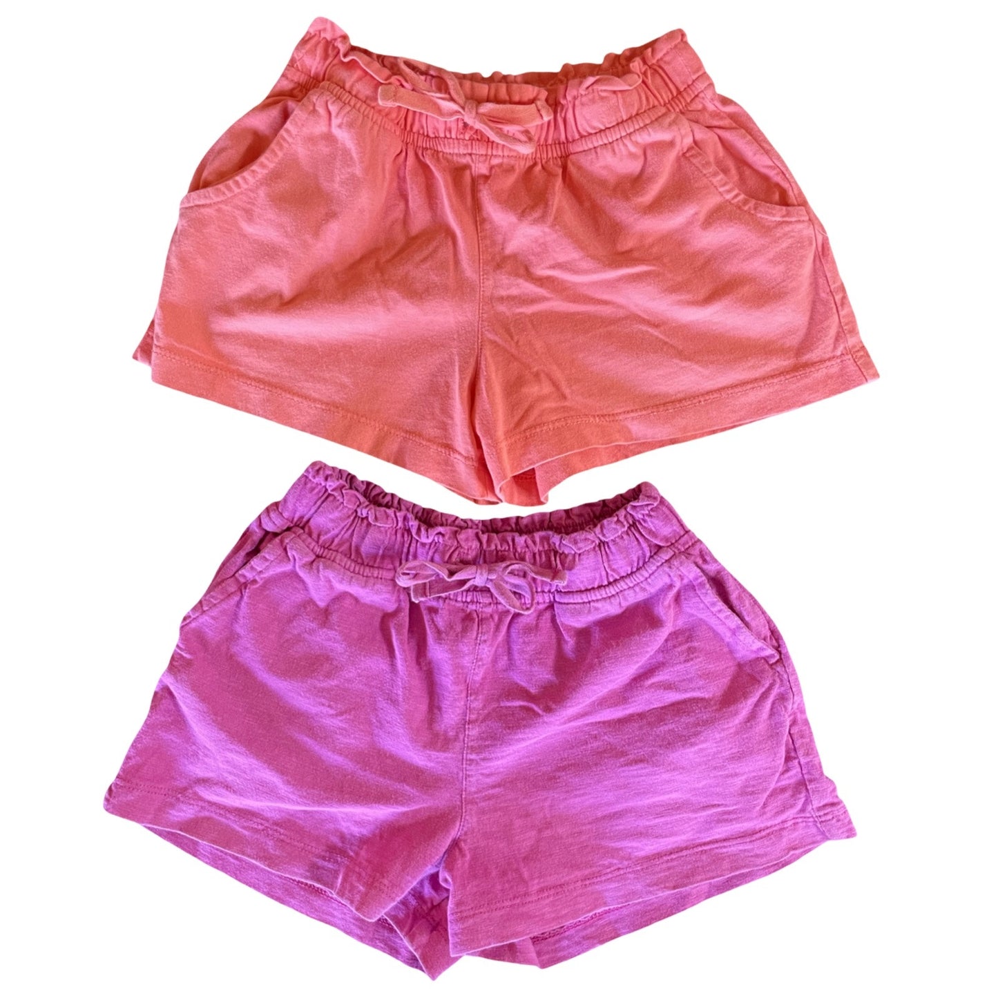 Primary Colorful Cotton Shorts - 2 Pair Bundle - Size 4-5
