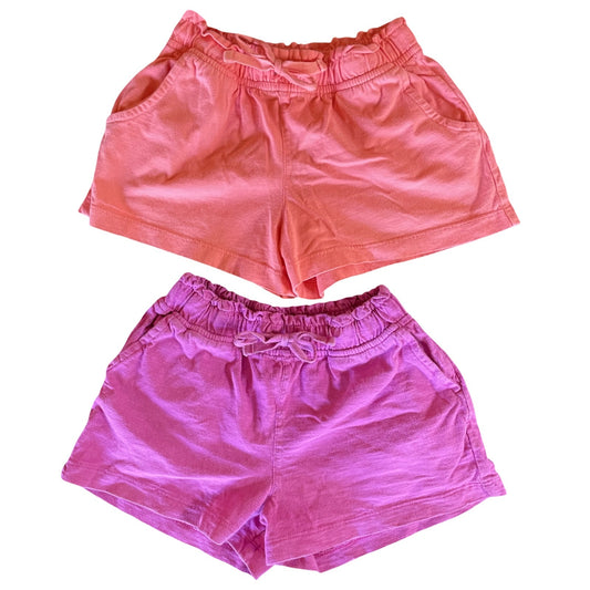 Primary Colorful Cotton Shorts - 2 Pair Bundle - Size 4-5