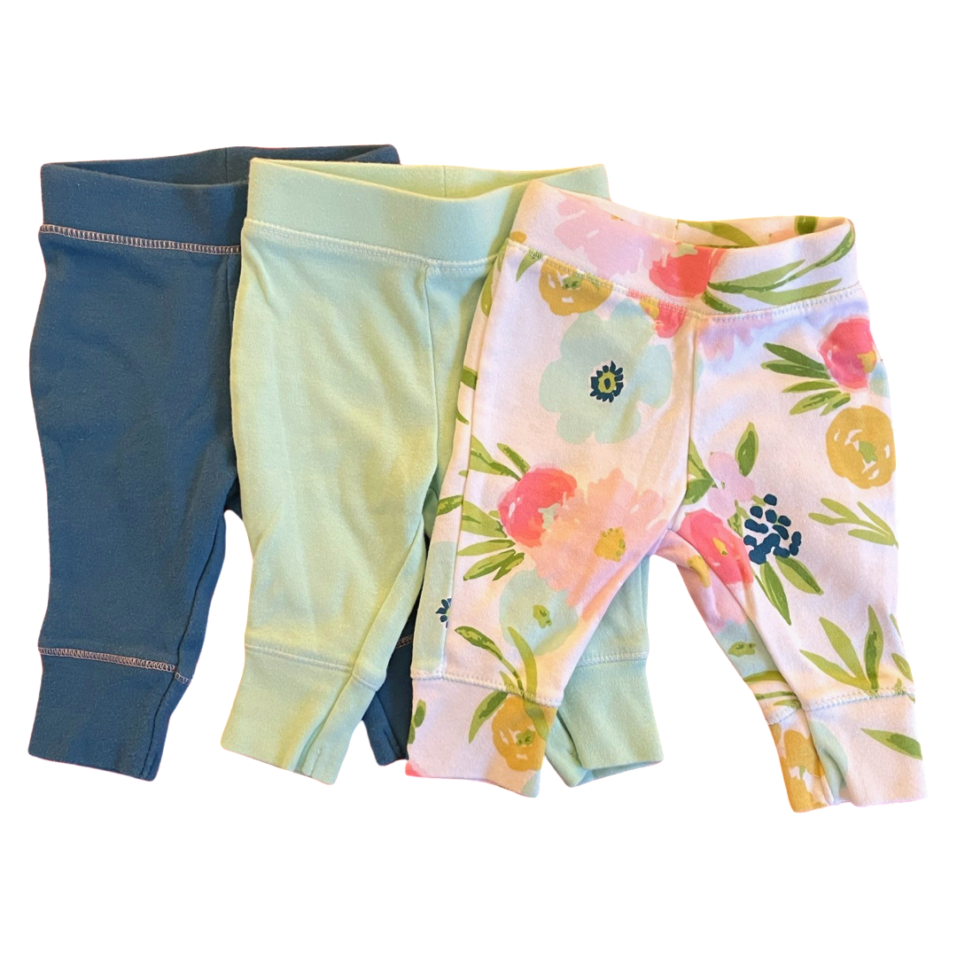 Cloud Island 3-Pack Leggings - Newborn