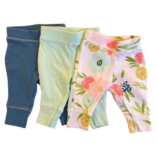 Cloud Island 3-Pack Leggings - Newborn