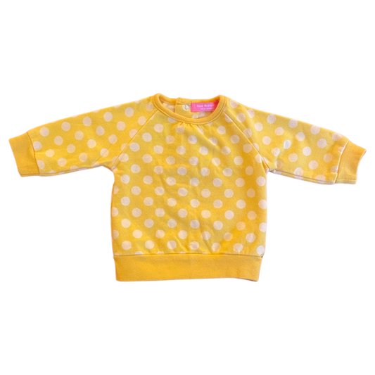 Isaac Mizrahi Yellow Polka-Dot Sweatshirt - 0-3 mo.