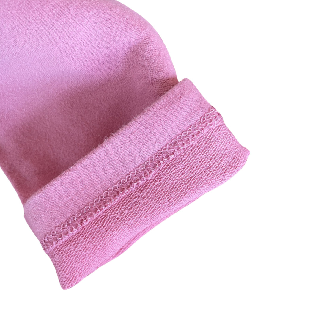 Primary Pink French Terry Cozy Leggings - 3T