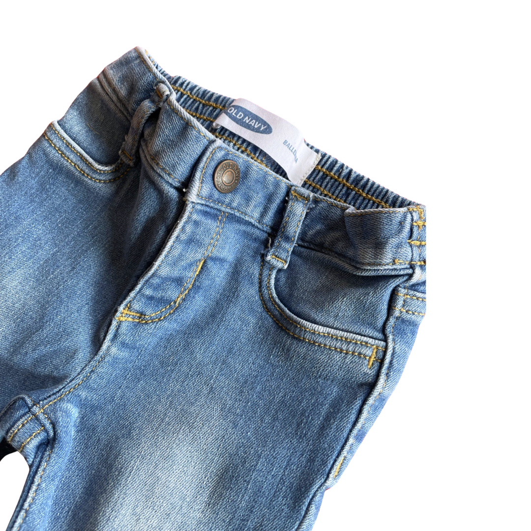 Old Navy Light Wash Ballerina Jeans - 18-24 mo.